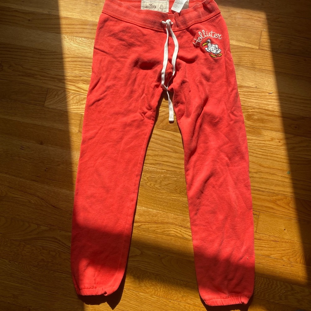 Orange Hollister Sweatpants